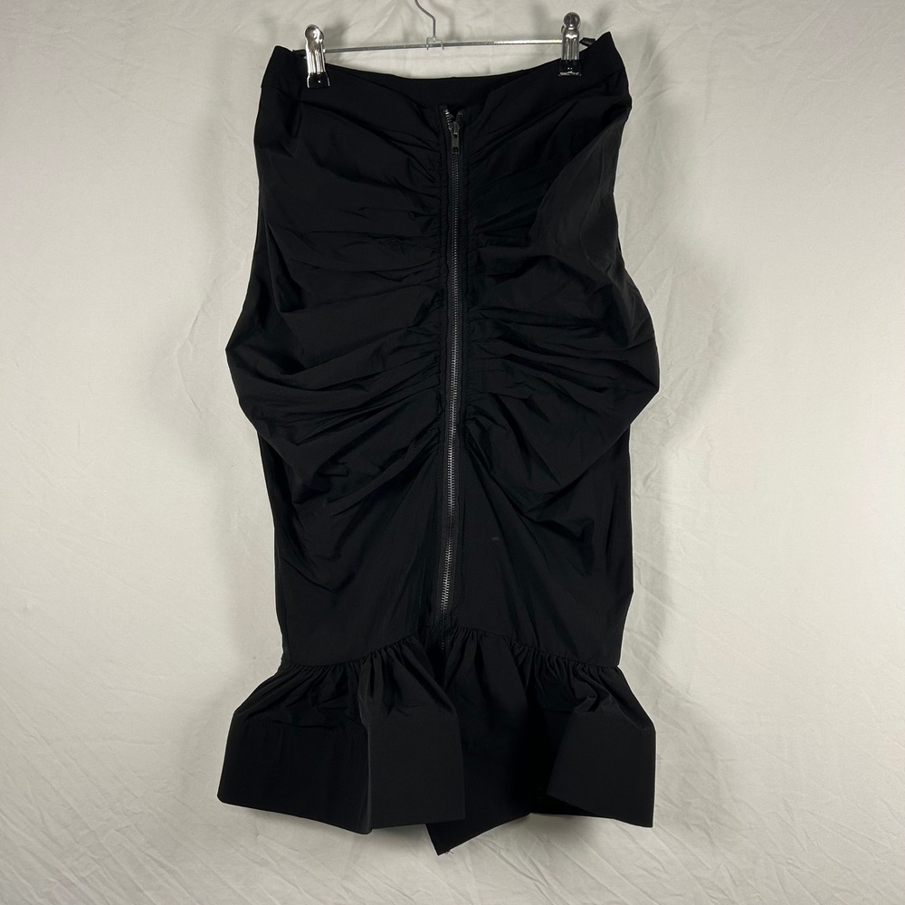 Identify Mi Boutique Skirt Womens‎ S Black New Ruched Front Zip Flared Midi